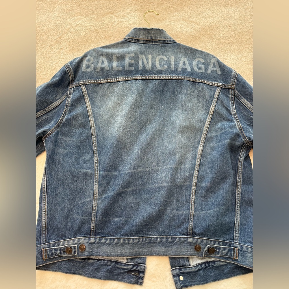 Balenciaga Indigo Denim Jacket Size 36